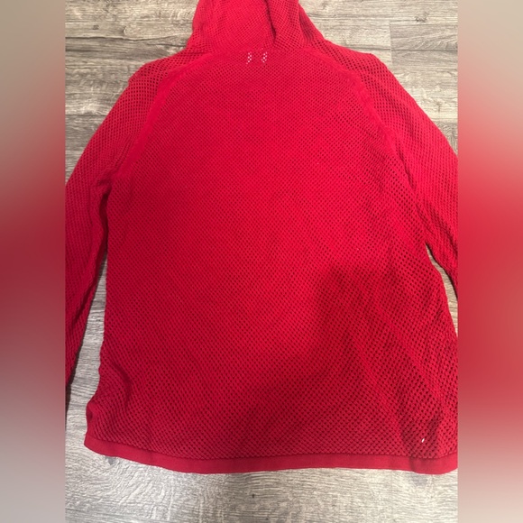 Zara Red Textured Hoodie - Picture 6 of 8